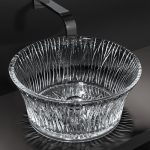 Vole Sole Glass Design Luxury Italian Round Countertop Wash Basin Ø43