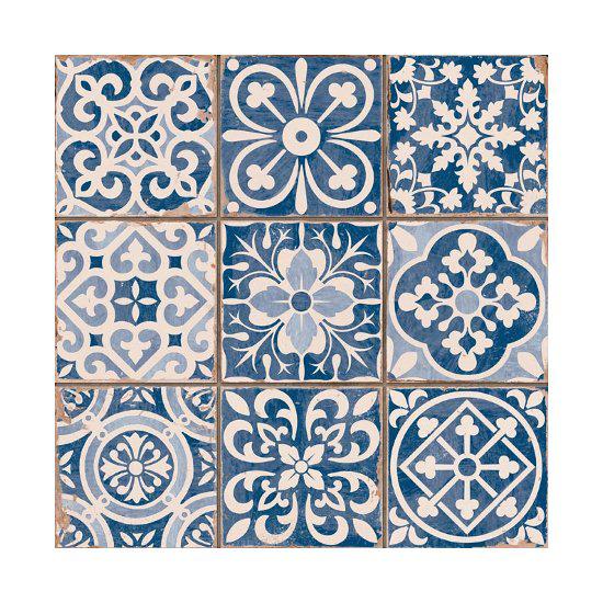 FS Faenza Azul Vintage Patchwork Μπλε Πλακάκι με Διακοσμητικά Σχέδια 33χ33