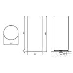 Free-standing-transparent-wash-basin-Xtreme-XL-dimensions