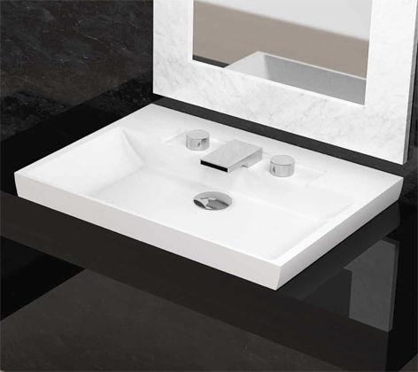 Glass Design Italy FL Modern Italian Luxury Semi Recessed Basin 72x52 cm