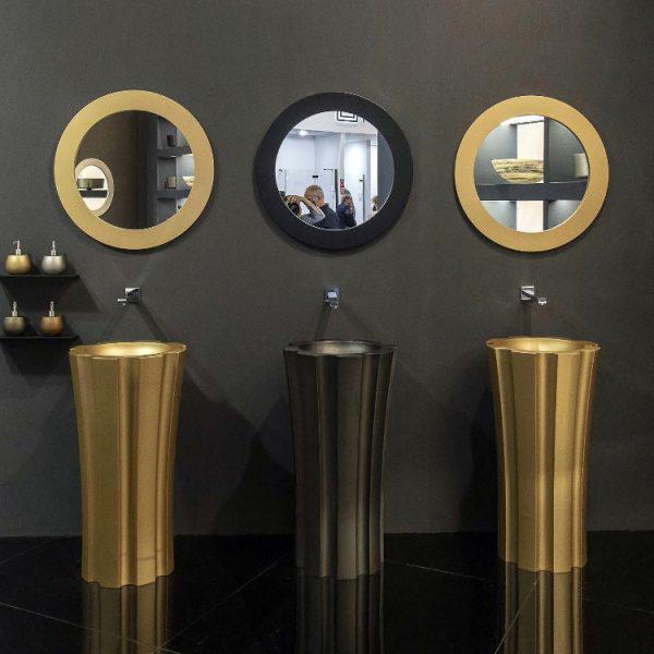 Glass Design Kolonna Modern Italian Luxury Free Standing Basin Ø48