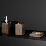 Αξεσουάρ μπάνιου ποτηροθήκη σαπουνοθήκη dispenser Metropole Bronze