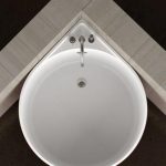 Glass Design MINI Round Corner Modern Freestanding Bathtub 114×95 cm