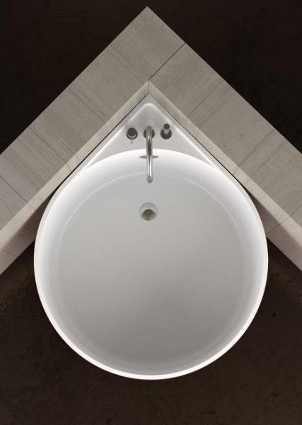 small freestanding bathtub round luxury Glass Design Mini