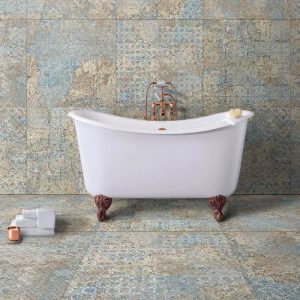 Carpet Vestige Matt Τextile Εffect Patterned Wall & Floor Gres Porcelain Tile 100x100