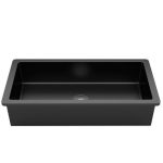 RX Black rectangular inset wash basin