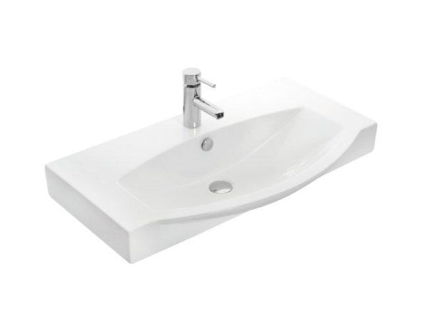 Unit mounted white wash basin 85χ50 Senso 85 WB Drop
