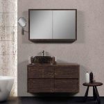 Nova New Rustic Wall Hung Bathroom Furniture with Drawers 100×50