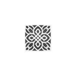 Vintage πλακακια δαπεδου patchwork με γεωμετρικα σχεδια μαυρα 20χ20 Bolshoi Negro