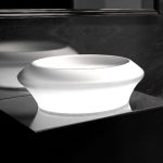 Glass Design Isola Small Luxury Italian Round Countertop Wash Basin Ø46,5