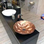 Wash basin modern countertop Reverse Copper