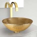 Wash-basin-mosaic-anniversary-gold
