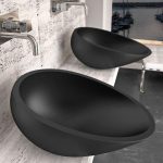 Glass Design Air Italian Modern Oval Countertop Wash Basin 34χ51 cm