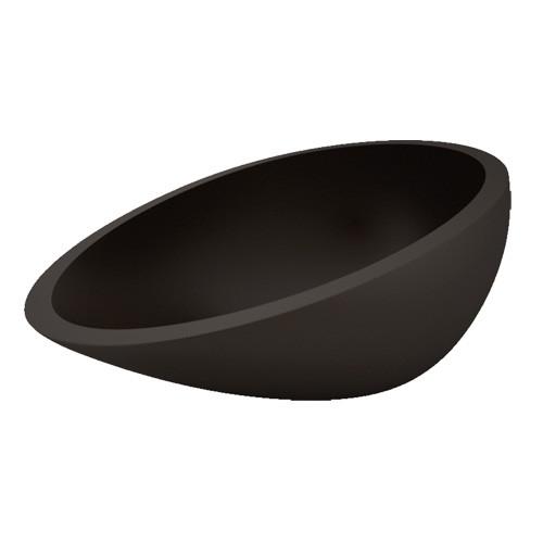 Air Moka mat modern glass oval countertop basin 50,5*33,8