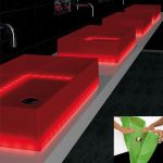 Modern Italian Countertop Wash Basin 60x30 cm Glass Design Barchetta Light Red