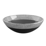 Filigrana40 silver black round countertop basin