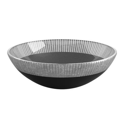 Filigrana 40 silver black round wash basin