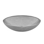 Flou silver oval wash basin Glass Design