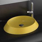 modern wash basin designs in hall yellow silicone Bubble Glass Design