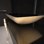 Wash basin countertop Black Gold Nek Lux