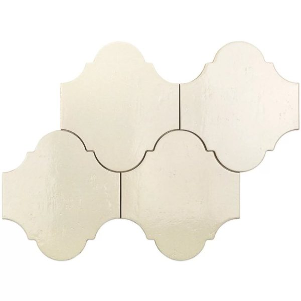 Διακοσμητικα πλακακια δαπεδου τοιχου γυαλιστερα ασπρα patchwork 26,5x20,5 Arabesque Ibiza