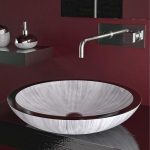 Glass Design Round Modern Italy Countertop Wash Basin Ø50