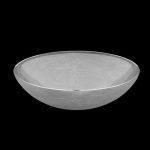 Soffio Silver round basin Glass Design