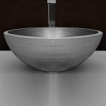 wash basin designs in hall silver black luxury Glass Design Venice