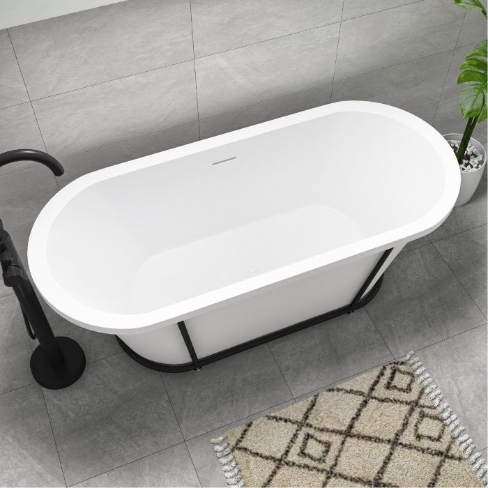 Freestanding Double Ended Bath 1630 x 720mm Flobali Amsterdam