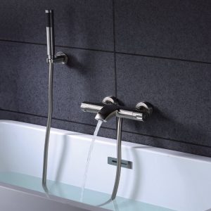 Satine Stainless Steel Wall Mounted Thermostatic Bath Shower Mixer Valve Imex Moscu BDK034-4