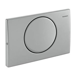 115.101.00.1 Delta 15 Geberit Stainless Steel Flush Plate for Concealed Cistern 1 Round Button