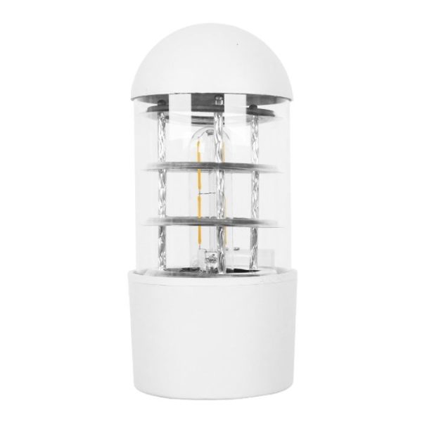Industrial 1-Light Decorative White Wall Lamp Lantern Sconce 01418 NEWI