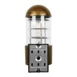Classic Antique 1-Light Decorative Bronze Gold Wall Lamp Lantern Sconce back view 01420 NORMA globostar