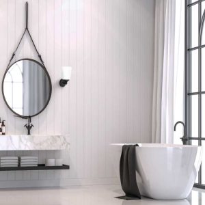 Classic Bathroom Candlestick 1-Light Black White Metal Glass Wall Sconce IP44 8053 Bali Nowodvorski