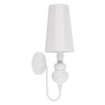 01499 LAURA Modern 1-Light White Wall Sconce with Cone Shade Ø15