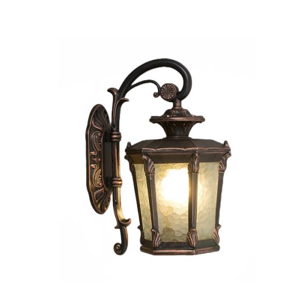 Classic Antique Black Copper Outdoor Lantern Wall Sconce 4692 Amur Nowodvorski