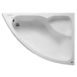Acrilan koxyli Modern Offset Corner Bath Tub 125x90 cm