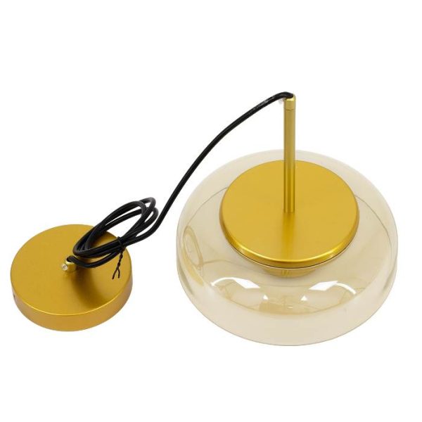 To Asseble Glass LED Modern Transparent Honey Hanging Ceiling Light Ø23 00744 globostar