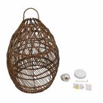 To asseble Bamboo Rustic 1-Light Ceiling Pendant Light With Brown Ø38 00711 globostar