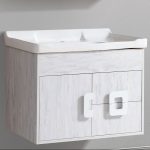 Hotel Sky PVC Wall Hung 2 Drawer & 1 Door Vanity Unit with Wash Basin 81×48