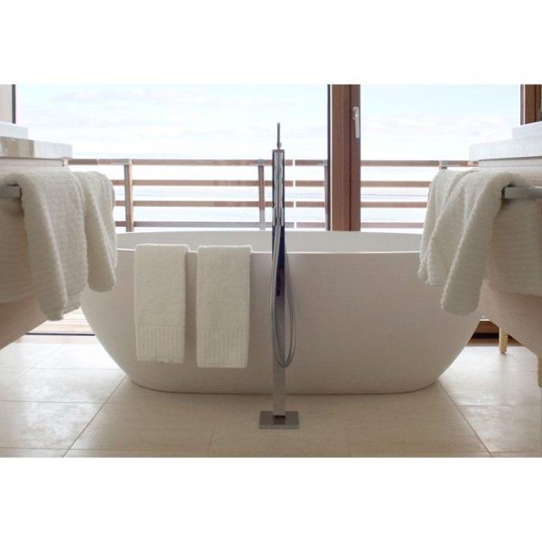 Single Lever Bath Mixer Floor-Standing with Pin Handle Hansgrohe Axor Citterio 39451000 + 10452180