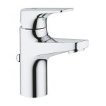 Grohe Bauflow 23751000 Modern Single Lever Basin Mixer Chrome with Waste