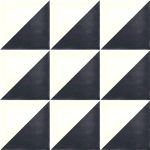 Γρανιτοπλακακι δαπεδου vintage με γεωμετρικα σχεδια ασπρομαυρο Pedrera 03 Negro