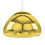 Gold Nikel Glass Ceiling Hanging Light Modern 1-Light Ø18 00757 globostar
