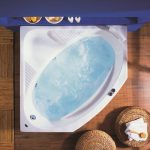Acrilan Oash Modern Corner Bath Tub 130×130 & 140×140 cm
