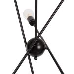 Rotatable Minimal 6-Light Linear Black Semi – Flush Mount Ceiling Light Sputnik  00784 ZANE globostar
