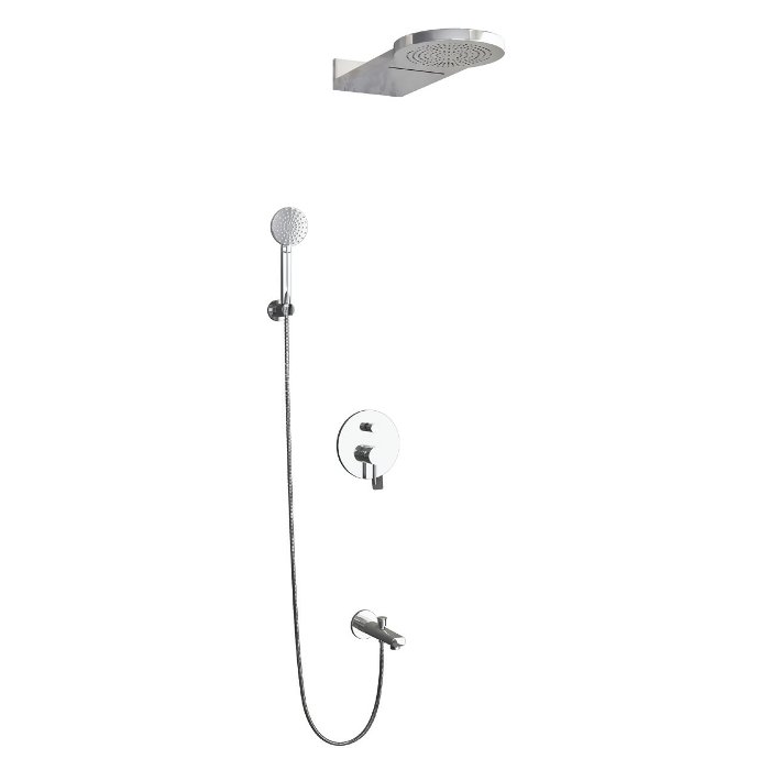Concealed Shower Mixer Set 3 Outlets with Fixed Shower Head Artemis CFT201 Karag