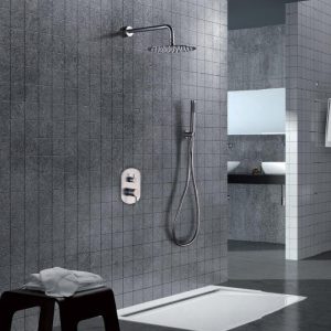 Stainless Steel Concealed Shower Mixer Set 2 Outlets Imex Moscu GPK034