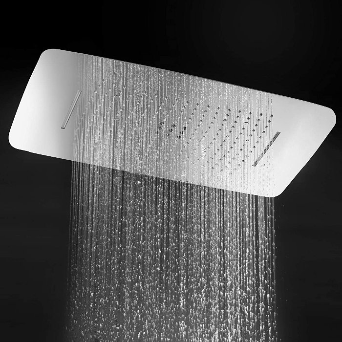 Large stainless steel shower head with 3 functions 59×48 Sumatra GTS019-P Imex