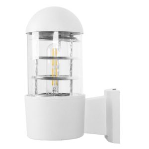 Classic 1-Light Decorative White Wall Lamp Lantern Sconce 01418 NEWI globostar